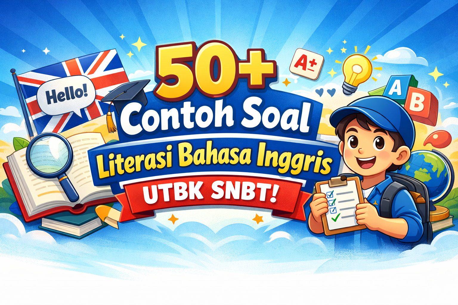 50+ Contoh Soal Literasi Bahasa Inggris UTBK SNBT!
