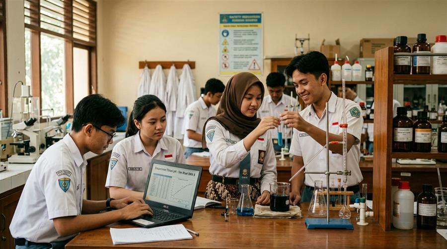 Kelompok Siswa SMA Kolaborasi Penelitian dan Presentasi Karya Ilmiah Remaja