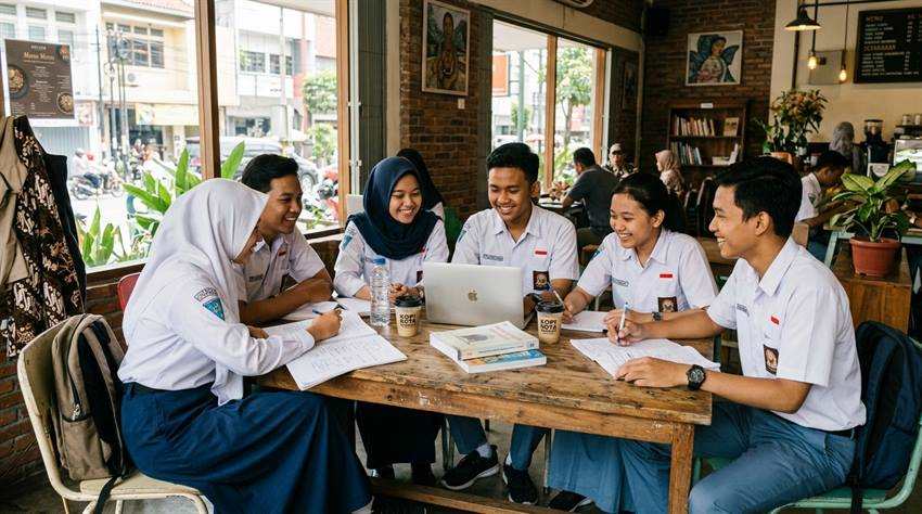 Siswa SMA Negeri di Indramayu mengikuti sesi bimbingan karir dan pemetaan jalur masuk PTN bersama guru BK